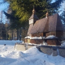 Modely / Drevený kostolík v Hervartove