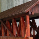 Modely / Drevený krytý most v Kluknave