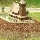 Modely / Drevený kostolík v Hervartove