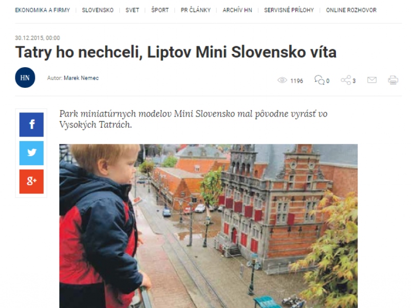 Tatry ho nechceli, Liptov Mini Slovensko víta