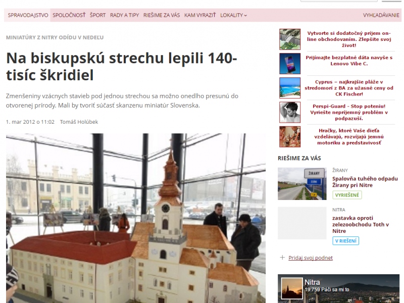 Na biskupskú strechu lepili 140-tisíc škridiel