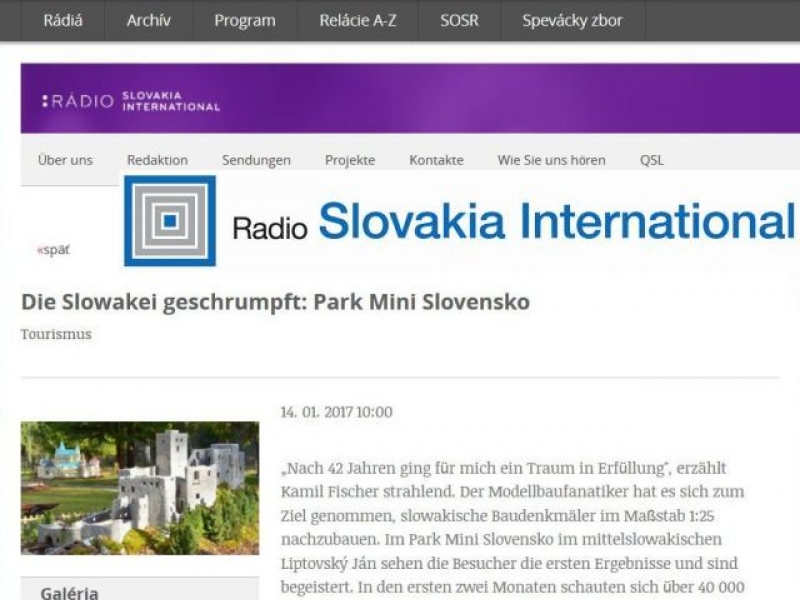MINI SLOVENSKO na RADIO SLOVAKIA INTERNATIONAL